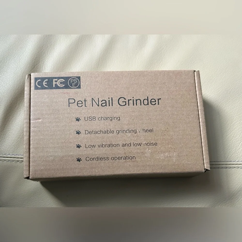 Pet Nail Grinder - USB Charging, Low Noise